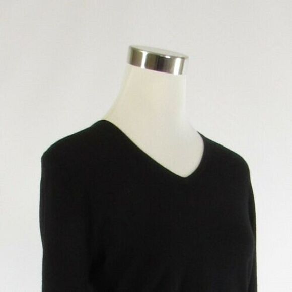 Black SPENSE 3/4 sleeve V-neck sweater size S - Picture 4 of 8